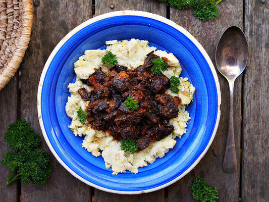 Slow Cooker Bouef Bourgignon with Honey Thyme Cornbread