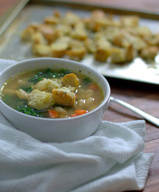 Warm + Comforting Tuscan Bean Soup Recipe