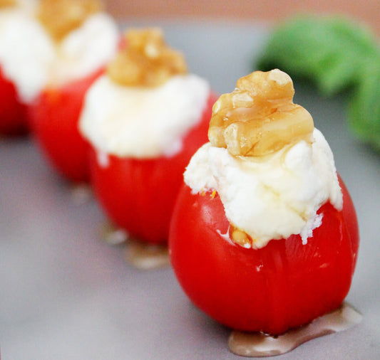 Two Bite-Sized Stuffed Cherry Tomato Recipes