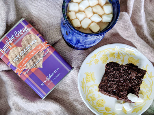 Decadent Vegan Hot Chocolate Brownies