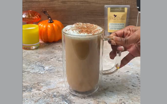 Pumpkin Spice Brulee Oolong Tea Latte Recipe