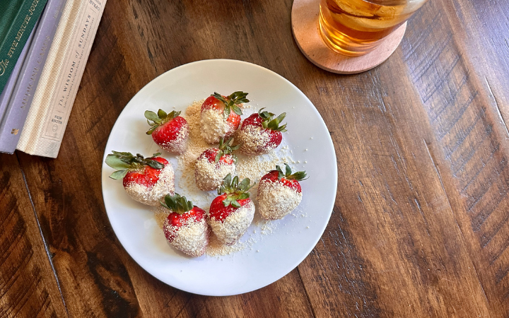 Sweet Honey Dusted Strawberries