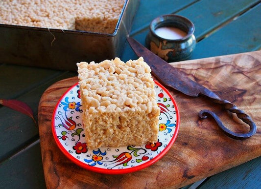 Salted Caramel Rice Krispies Treats