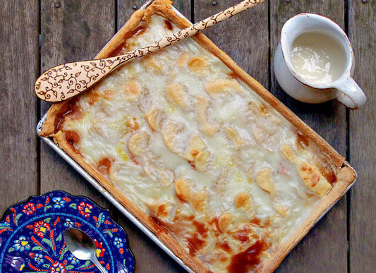 Sweet Potato Sonker with Milk Dip