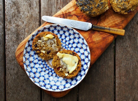 Good Morning: Sour Cream Matcha Muffins