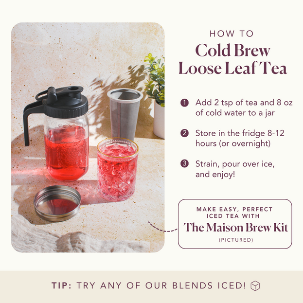 Iced Tea Pitcher & Cold Brew Sachet Bundle | Arogya Holistic Healing