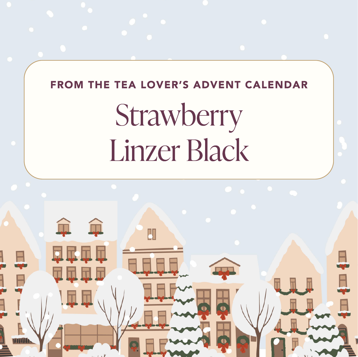 Advent 2024 - Caffeine - Day 11 - Strawberry Linzer Cookie Black