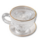 Café Society Glass Teacup & Saucer