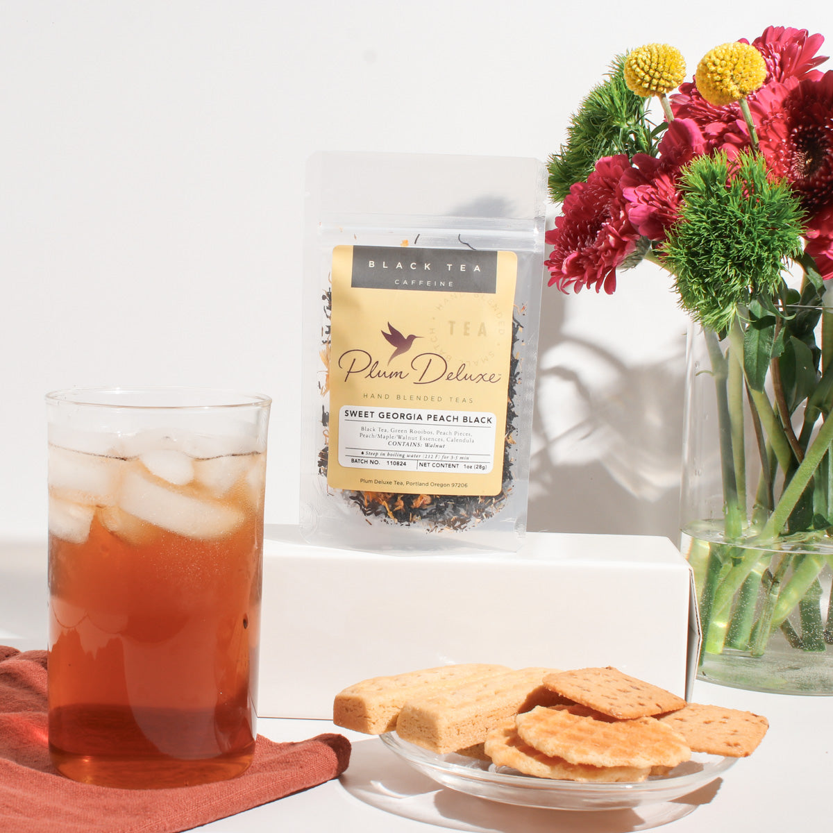 Sweet Georgia Peach Black Tea (Hint of Caramel - Walnut)